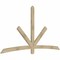 Ekena Millwork Alberta Rough Sawn Timber Gable Bracket, Douglas Fir, 96"W x 52"H x 2"D x 4"F, 13/12 Pitch GBW096X52X0204ALB00RDF - alternate 2